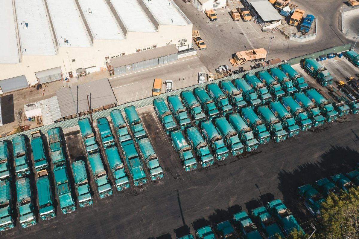 fleet servicing trucks parking